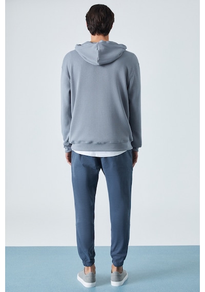 Grimelange SUSTAINY Erkek Oversize Kapüşonlu Uzun Kollu Gri Sweatshirt Grimelange SUSTAINY Erkek Oversize Kapüşonlu Uzun Kollu Gri Sweatshirt