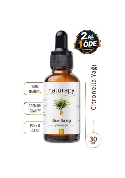 Naturapy Citronella Yağı Citronella Oil Uçucu Yağ 30 Ml Damlalıklı Cam Şişe Diğer