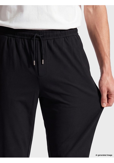 Lcw Vision Siyah Loose Fit Erkek Eşofman Altı