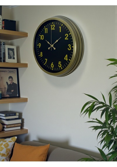 40 Cm Metal Eskitme Klasik Duvar Saati