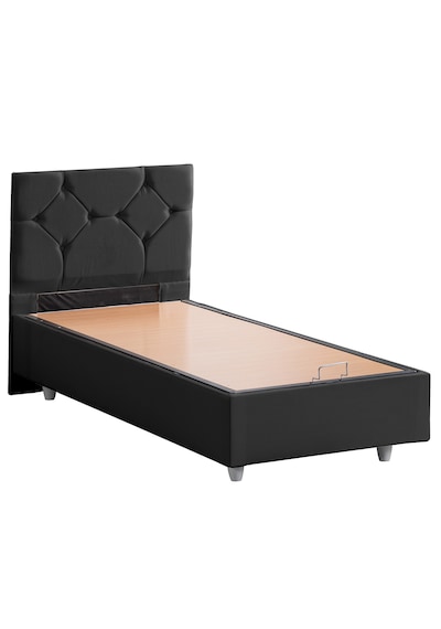 Glamis İkili Set, Glamis Tek Kişilik Baza Başlık Seti Antrasit 120 x 200