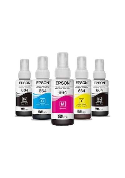 Epson 664 EcoTank L565 Mürekkep Kartuş Takımı +1 Siyah Mürekke
