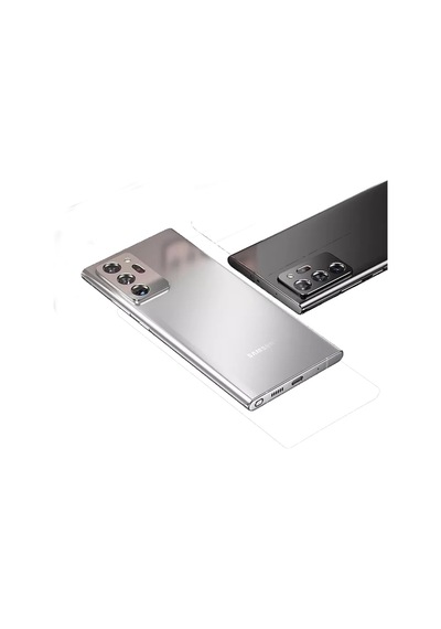 Samsung Uyumlu Galaxy Note 20 Ultra 3D Metal Kamera Lens Koruyucu Gümüş