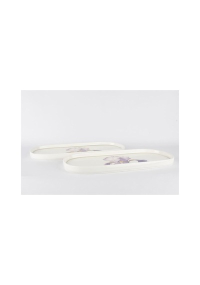 Mikasa Moor Art Of Botanica Lila 2li Oval Tabak 35x15cm P388.132900 Çok Renkli