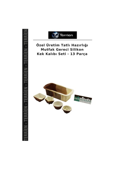 Özel Üretim Tatlı Hazırlığı Mutfak Gereci Silikon Kek Kalıbı Seti - 13 Parça Çok Renkli
