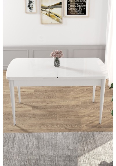 Canisa Kor Serisi 70x114 Açılabilir Mutfak Masası Takımı Beyaz Masa 4 Zebra Desen Sandalye Zebra Canisa Kor Serisi 70x114 Açılabilir Mutfak Masası Takımı Beyaz Masa 4 Zebra Desen Sandalye Zebra