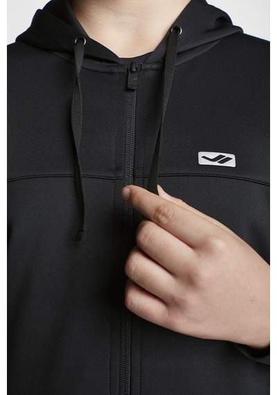 Lescon Siyah Çocuk Fermuarlı Kapüşonlu Sweatshirt 23b-3109