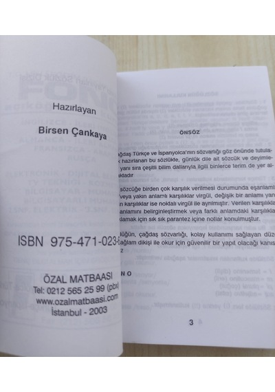 Fono İspanyolca Cep Sözlüğü