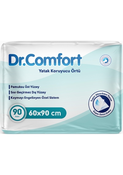 Dr Comfort 60 x 90 Yatak Koruyucu Örtü 30'lu 3 Paket 90 Adet