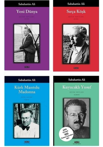Sabahattin Ali 4 Kitap Set Kürk Mantolu Madonna - Içimizdeki Şeytan - Kuyucaklı Yusuf - Sırça Köşk
