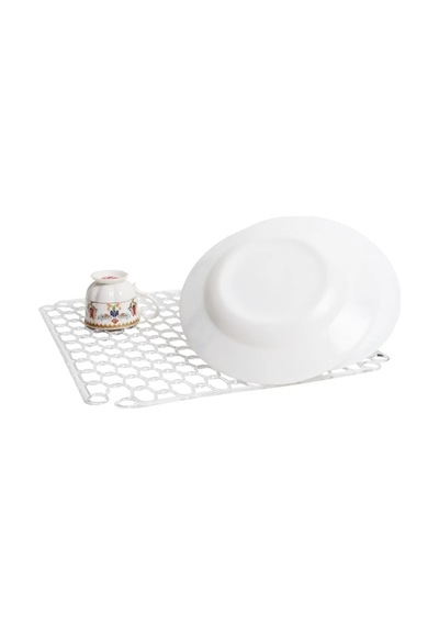 Lavabo Ve Buzluk Matı Şeffaf Lavabo Halısı 32 Cm Silikon Beyaz Diğer