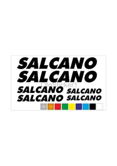 Bisiklet Kadro Sticker Seti Salcano Uyumlu Siyah