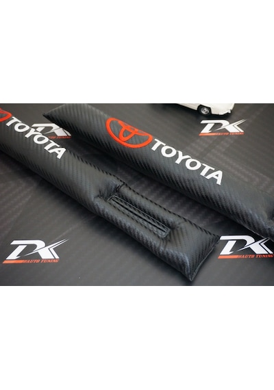 Dk Toyota Uyumlu Logo Karbon Desen Koltuk Arası Fitili 2 Li Set New