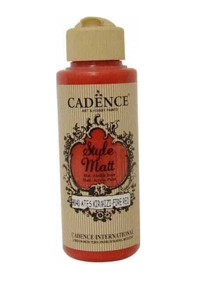 Style Matt Akrilik Boya 120 Ml - Ateş Kırmızı 9040 Ateş Kırmızı Ateş Kırmızı