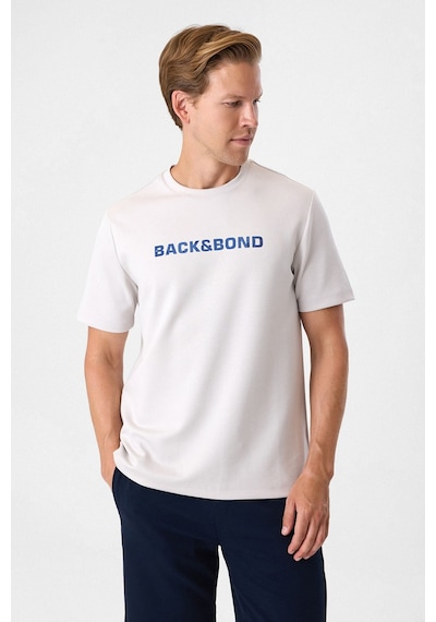 Back And Bond Bej Regular Fit Bisiklet Yaka Tişört Çok Renkli