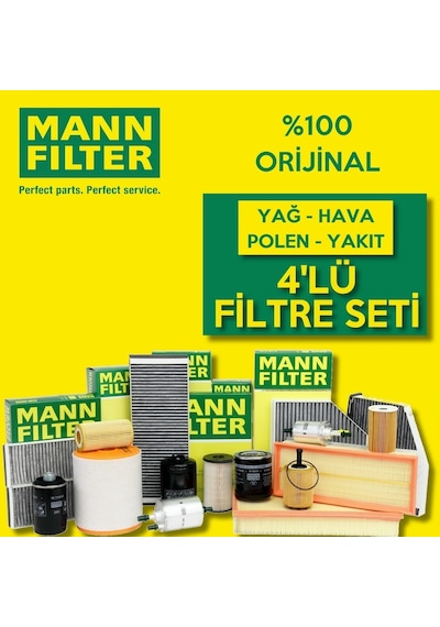 Vw Beetle 1.6 Mann-Filter Filtre Bakım Seti 2003-2008 4Lü 553114619