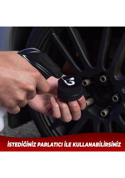 Wonkey - Araba Lastik Parlatıcı Aplikatör Fırçası, Premium Araç Ve Motor Lastik Parlatma Aparatı