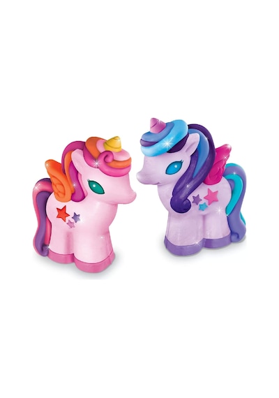 Eğitici Çocuk Boyama Seti 3D Unicorn Kalıp ve Parıltılı