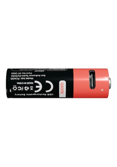 Asonıc Pl1400 Aa Şarjlı Pil 1.5volt 1400mah/2600mwh Type-c İle Kolay Şarj 2 Li Paket Usb To Type-c