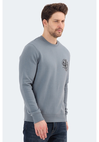Jack & Jones 12256818 Erkek Mavi Sweatshirt Mavi