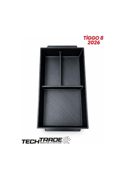 Chery Tiggo 8 2026 Kolçak Organizer-3 Bölmeli Siyah