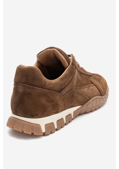 Luvishoes Lars Taba Süet Hakiki Deri Kadın Günlük Sneaker Taba