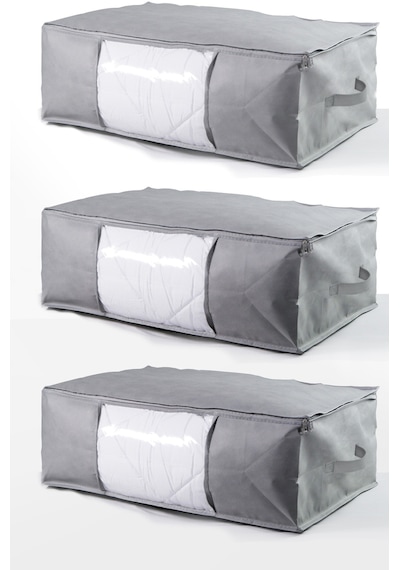 Vedsey 3& 39 Lü Set&amp 70x50x25 Cm Gri Hurç Pencereli &amp Baza Düzenleyici Vh.bbh70x50 Gri