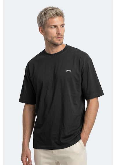Slazenger Keane Erkek Oversıze Siyah Tişört