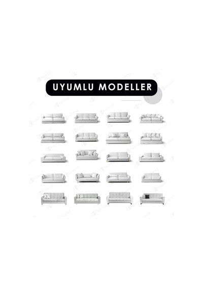 Yumuşacık Yıkanabilir Tüy Leke Tutmayan 3 Kişilik Lastikli Kadife Koltuk Örtüsü Koltuk Kılıfı Tekli Petrol M Çok Renkli