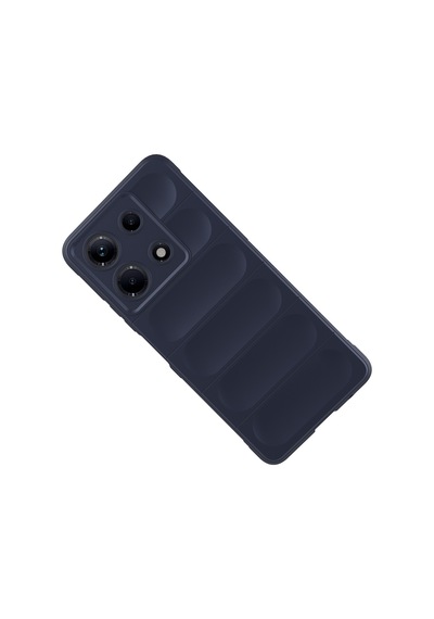 İnfinix Note 30 4g Kılıf Esnek Tpu Oyuklu Arka Yüzey Tasarımlı Zore Etnik Silikon Kapak Siyah
