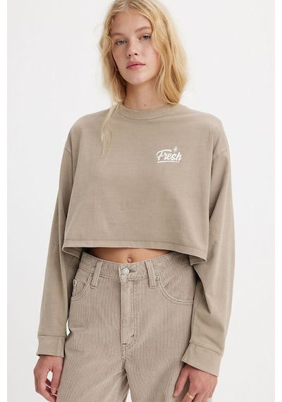 Levi's Kadın Crop Fresh Kahve Sweatshirt - A3525-0005 001