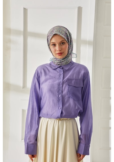 Silk Home Soft Eşarp 73093-29 Butter Yellow, Leylak, Eflatun, Mavi