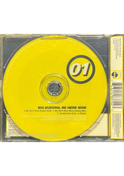 Big Buddga Be Here Now Maxi Single Cd