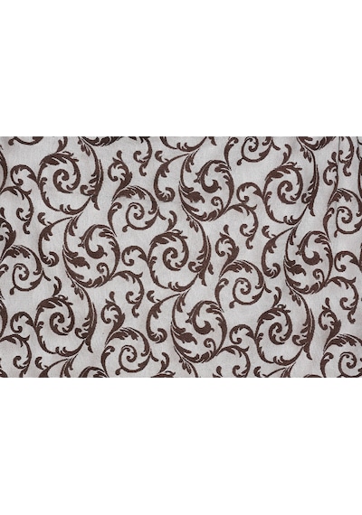 Sultan 2 Acı Kahve Renk Hazır Dikilmiş Pileli Fon Perde 75x260 Cm