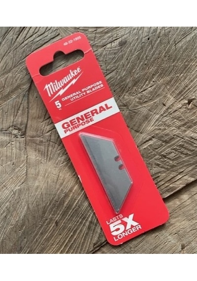Milwaukee Rötüş Bıçak Yedeği Halı Kesme Maket Bıçak Yedeği 62mm 5li