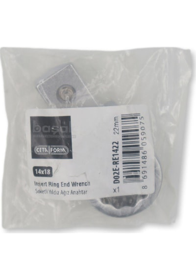 Ceta Form 22mm Yıldız Tork Anahtar Ucu 14x18mm D02e-re1422
