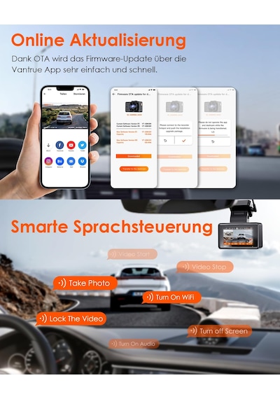 Vantrue E2 2.7k+2.7k Araç Kamerası Araç Ön Arka 5ghz Wifi 9mb/s Gps, Uzaktan Kumanda Sesli Komutlar Araç Kamerası Çift 1944p/1440p Wdr Gece Görüş Tampon Park Modu Araç Kamerası, 2,45'' 320 G Sensör, Maks. 512 Gb Vantrue E2 2.7k+2.7k Araç Kamerası Araç Ön Arka 5ghz Wifi 9mb/s Gps, Uzaktan Kumanda Sesli Komutlar Araç Kamerası Çift 1944p/1440p Wdr Gece Görüş Tampon Park Modu Araç Kamerası, 2,45'' 320 G Sensör, Maks. 512 Gb