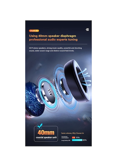 Shark-08 Motosiklet Kaskı Bluetooth Kulaklık 8 Kişi Grup Bağlantılı İnterkom Kask Kulaklığı Motorcycle Helmet Bluetooth Headset İntercom