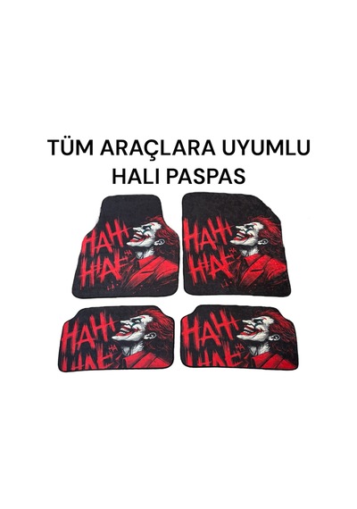 Lüx Oto Halı Paspas Desenli Yıkanabilir Unıversal Her Araca Uyumlu Joker