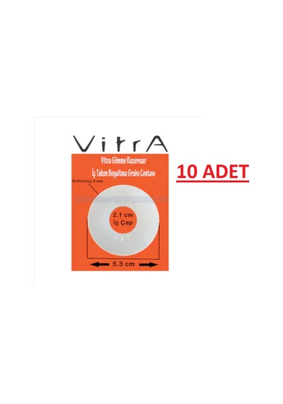 VitrA Gömme Rezervuar Boşaltma Grubu Contası 10ad. 740 Ser.uyumlu Beyaz