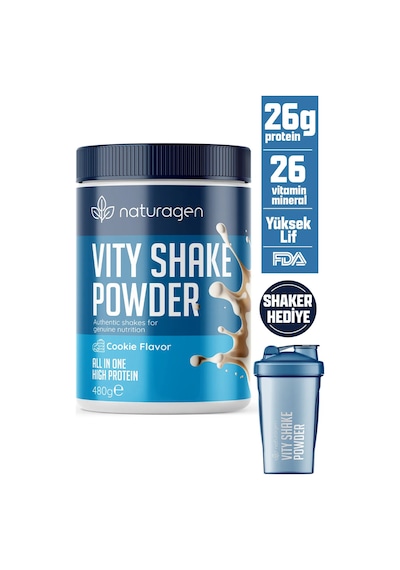 Naturagen Proteinli Öğün Tozu Cookie Lovers Fda Onaylı 480 G - Shaker