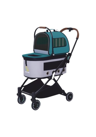 Eurodog Katlanabilir Köpek Arabası Yeşil 67x49x99c 454-str-pc200-ky