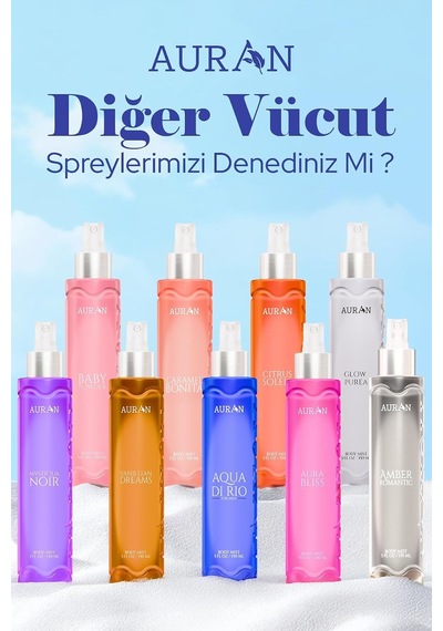 Aura Bliss Parfümlü Kadın Vücut Spreyi Vücut Misti Body Mist Spray 150ml