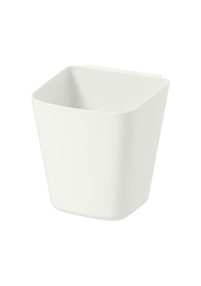 Sunnersta Askılı Raf Düzenleyici Kutu - 12x11 Cm - Beyaz Plastik Beyaz Tr Diğer