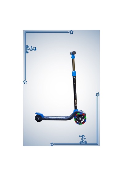 Scooter Yeni Swing 3tekerli Led Işıklı 40kğ Kapasiteli 3+yaş Uygun Mavi