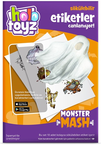 Holotoyz Sticker Monster Mash Ar Uyumlu Etiket