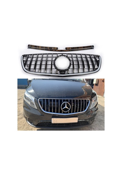 Mercedes W447 Vito Gtr Ön Panjur Izgara 2015-2020 Arası Krom