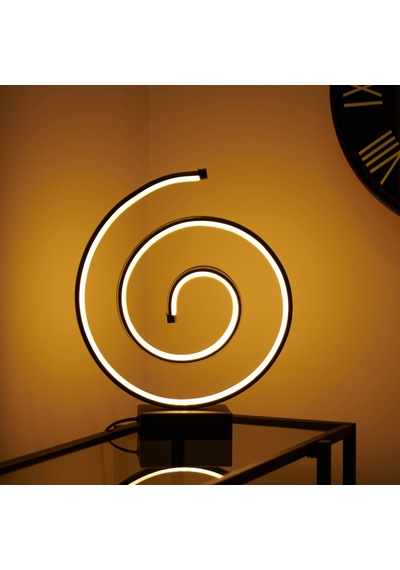Safirr Light Salyangoz Led Abajur - Siyah - 43 Cm Çok Renkli