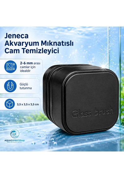 Akvaryum Mıknatıslı Cam Temizleyici - 2-6 Mm Arası Akvaryum Camları İçin Etkili Temizlik - Güçlü Tutunma