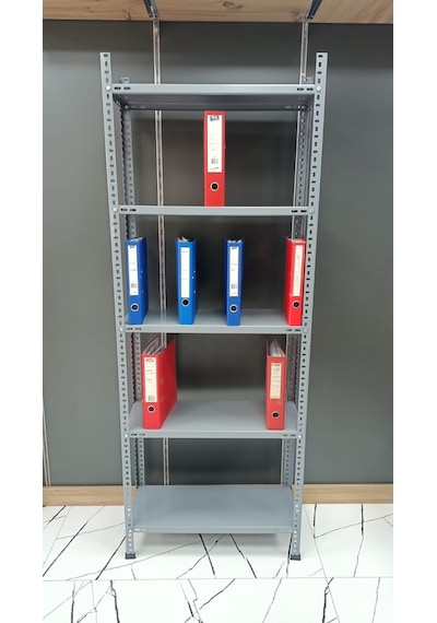 Uzman Grup Raf Çelik Raf-5 Raflı 2Metre 31X75 Çelik Raf-Depo Rafı Galvaniz